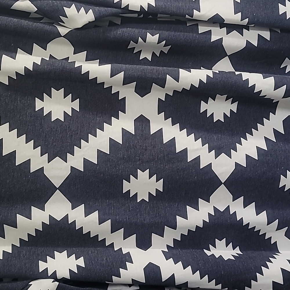 Navy & White Aztec Dress - Picture 3 of 6